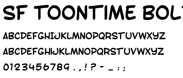 SF Toontime Bold font